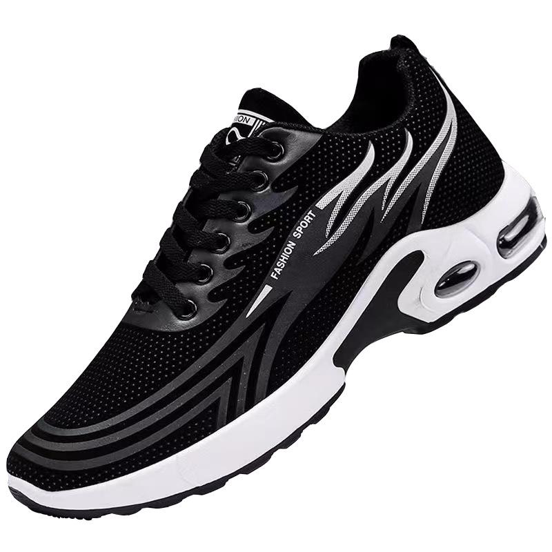 Spring and Autumn Sports Shoes Men's Leather Waterproof Travel Shoes Student Fashion Running Shoes Soft Sole Lightweight Casual Shoes