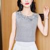 Spring New Lace Embroidered Suspender Vest Tops for Women Outerwear Small Shirts Inner Bottoming