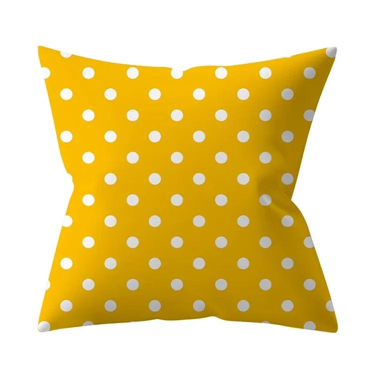 Home Decor Vibrant Yellow Patterns Pillow Covers Set Pattern Cushion Cover Suitable for Sofa Bedroom Car Pillow Cover