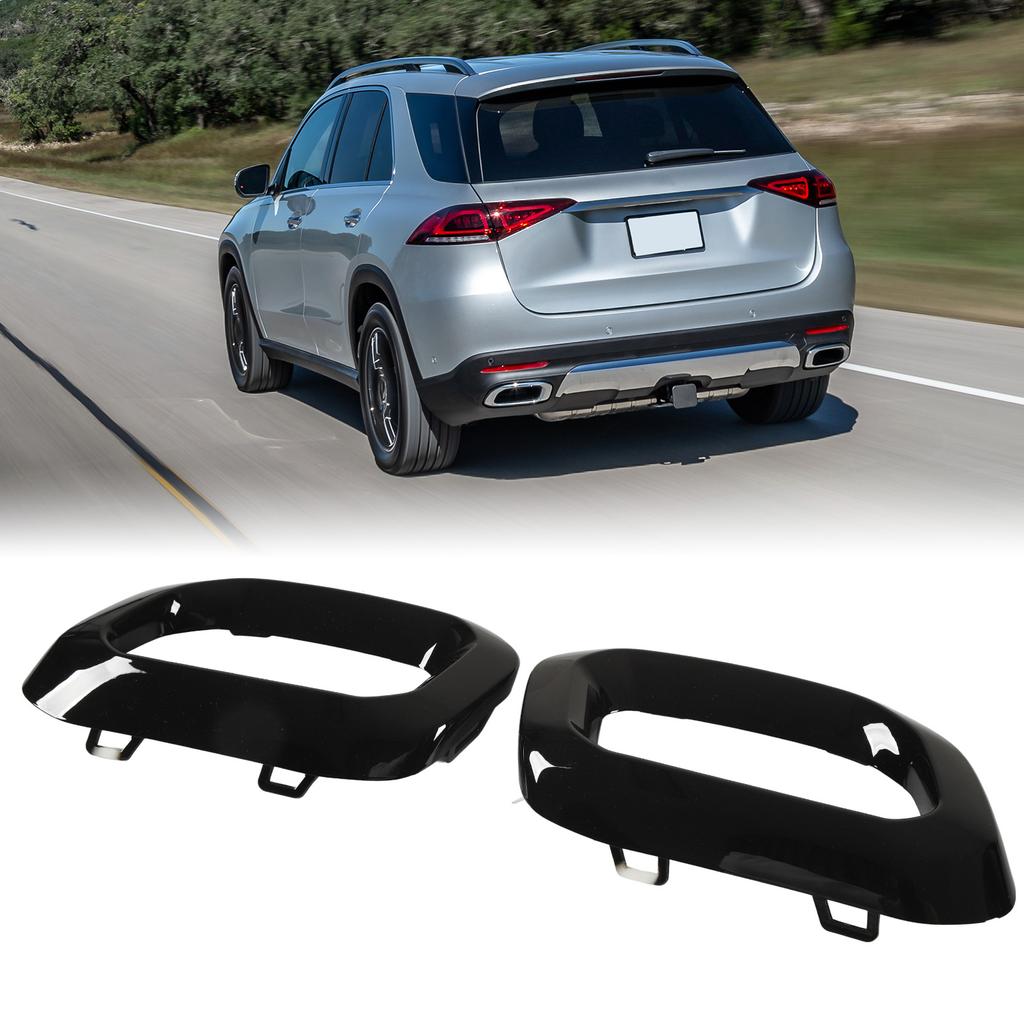Exhaust Tip Cover Trims Bezel Fit For   GLC GLE GLS‑Class X253 C253 W167 V167 C167 X167   Line 2020‑2023