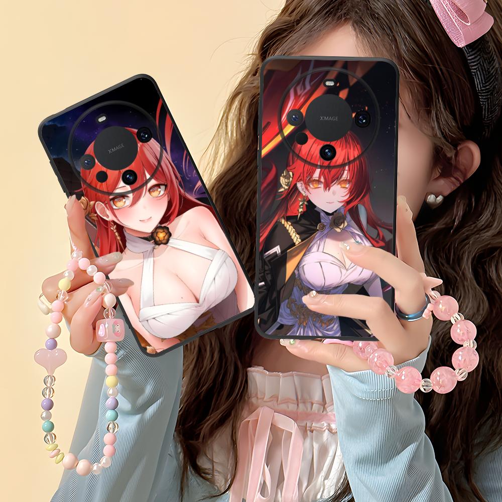 HSR Himeko Matte TPU Mobile Phone Case for Huawei Mate 60 50 40 30 20 10 Pro Plus Lite E 5G Colorful Printing Cover