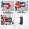 Thickened Travel Outdoor Rainbow Retractable Folding Stool, High-speed Rail and Train Portable Retractable Stool, Outdoor Chair