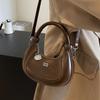 Retro Oil-wax Leather Hand-held Dumpling Bag High-quality Single-shoulder Crossbody Women's Bag