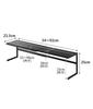 Yamazaki Extendable Kitchen Support Rack, Black, Approx. W54-92cm x D22.5cm x H25cm, Tower Extendable Support Rack, Kitchen Storage Rack, Model 4481