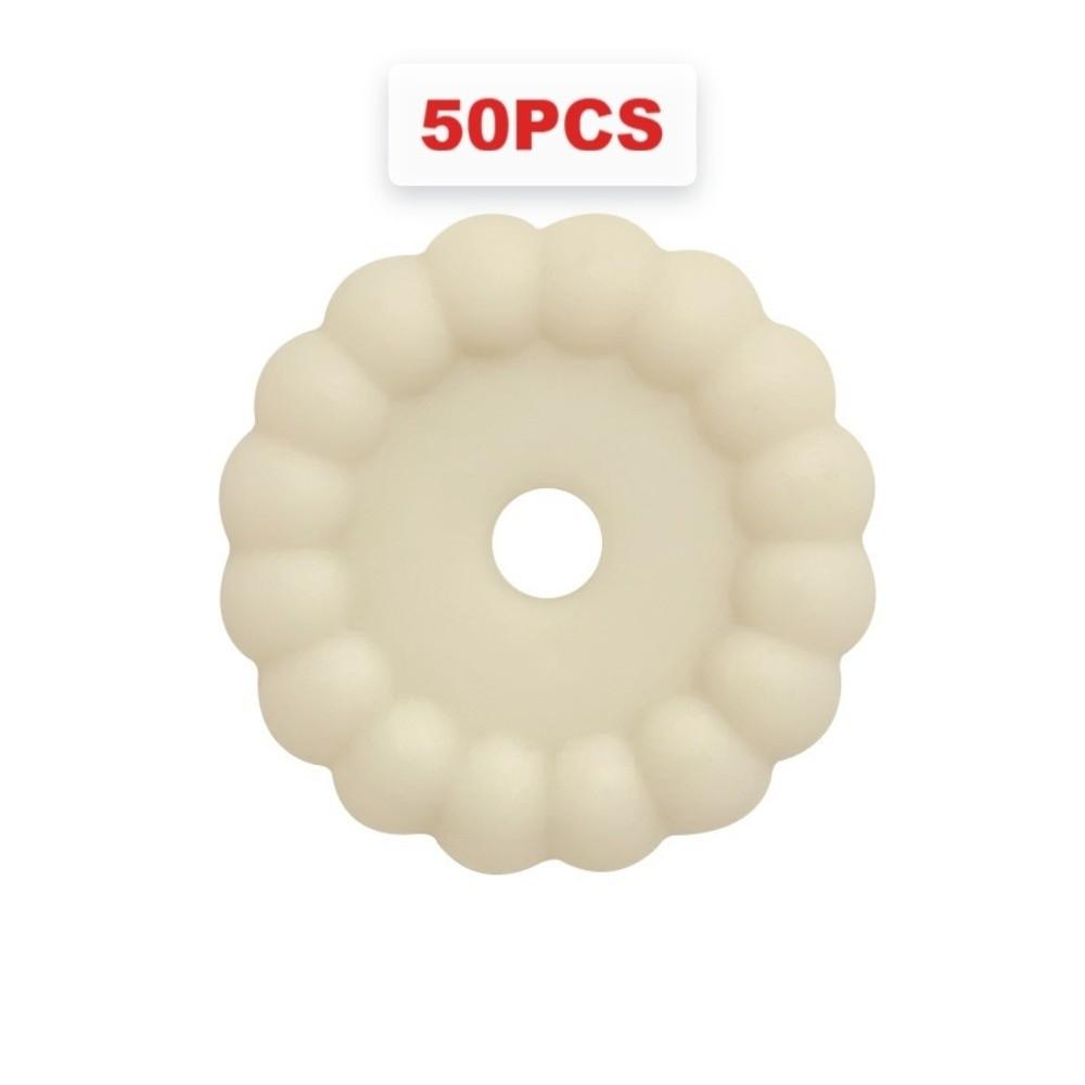 50pcs Solid Color Round Silicone Beads 12mm Flower Silicone Beads For Bracelet Making