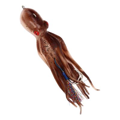250g Simulation Squid Jigs Fishing Octopus Lures Lifelike Octopus Jig with 10 Ink Tablets For Saltwater Ocean Fishing