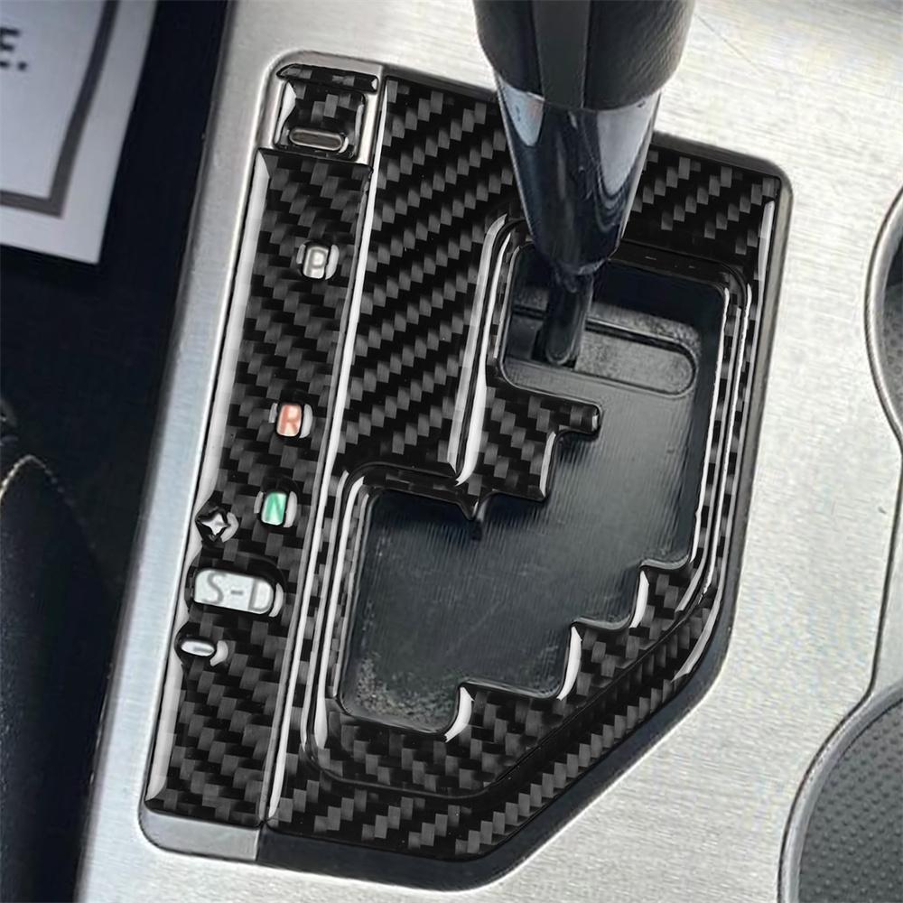 For 2012-2014 Toyota Camry Carbon Fiber Console Gear Shift Panel Kit Trim Cover
