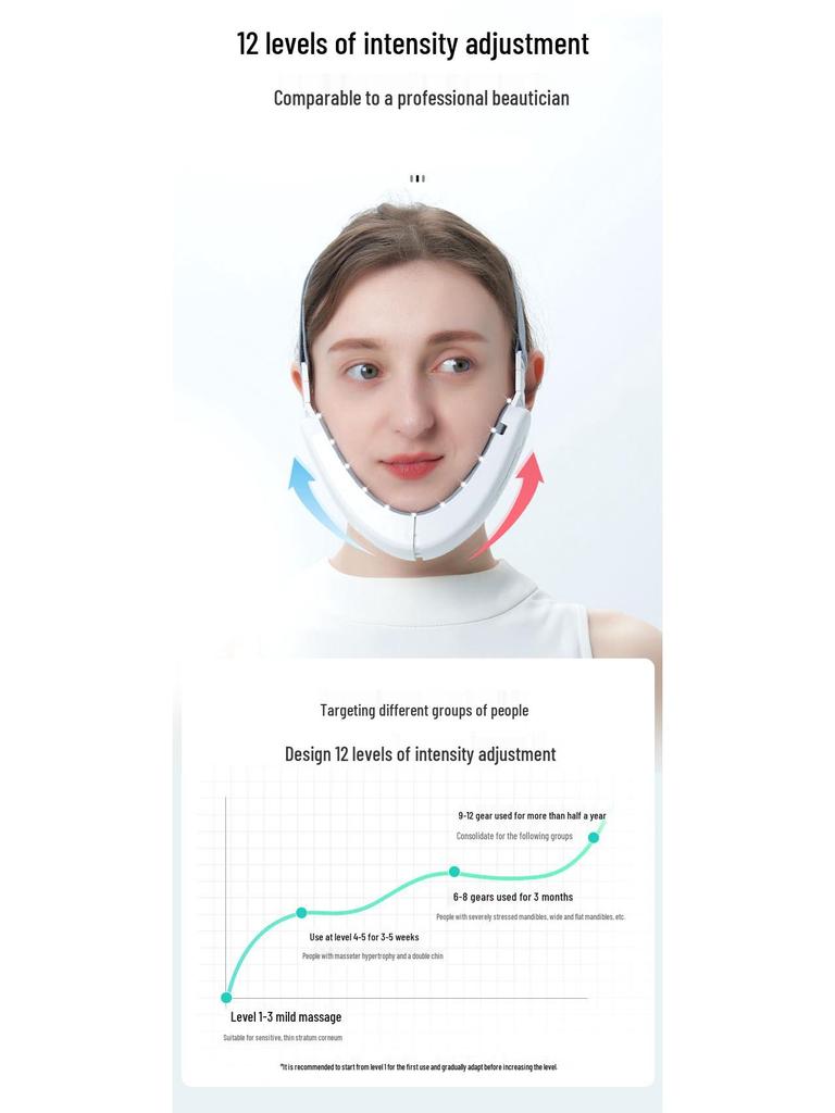 V-Shaped EMS Microcurrent Face Slimming and Shaping Massager
