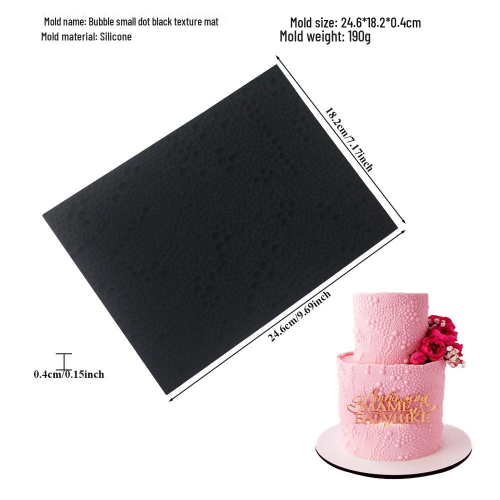 Silicone Mousse Swiss Roll Texture Pad - Tree Bark Lace Fondant Mat for Western Pastry Baking