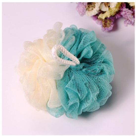 Bath Body Brush Sponge Bath Ball Nylon Scrubber Loofah Mesh Net Ball Cleaning Mesh Shower Flower 60g Bathroom Accessories