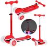 Jokomisiada Three-wheeled Balance Scooter SP0812 with Light and Music Red