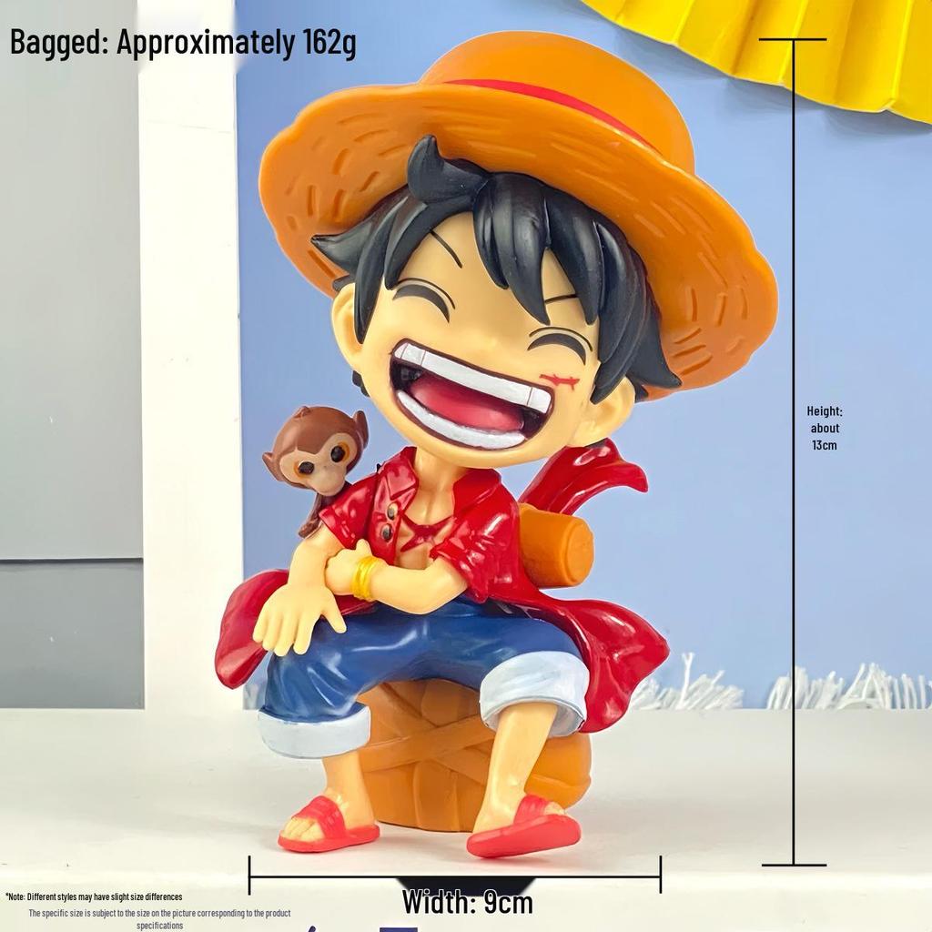 Trendy GK Hand-Painted One Piece Laughing Ace Yamato Car Ornament