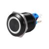 22mm 12V 24V Waterproof Selflocking Latching Push Button Switch White LED
