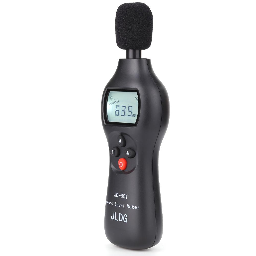 Buy JD-801 30-130dB Noise Tester Digital Audio Sound Level Meter with ...