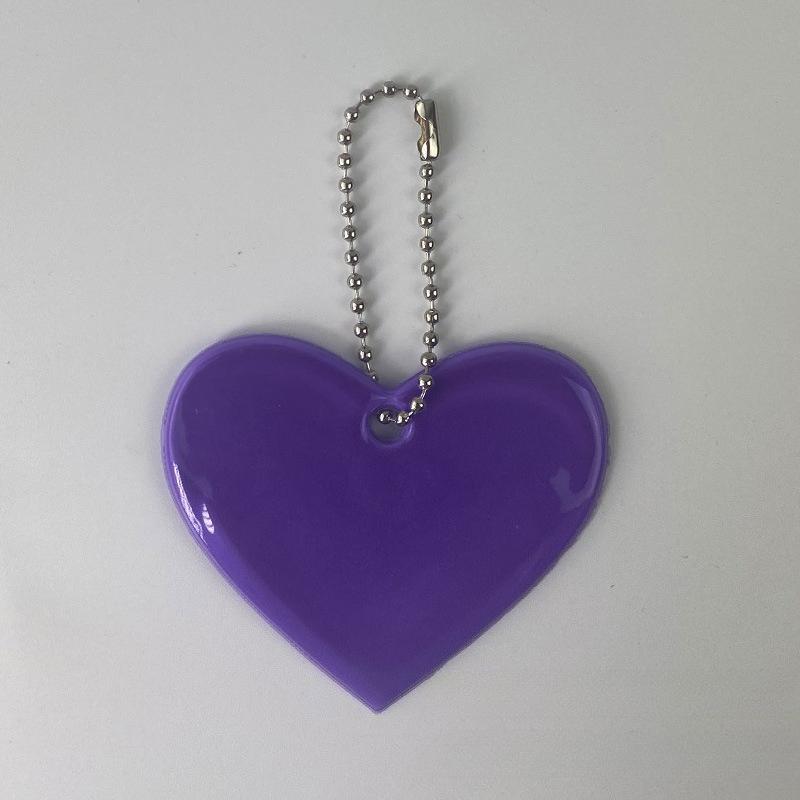 2Pcs Color Music  Safety Reflector Reflective Keychains Car Keyrings Charm Bag Accessories for Jacket BackPack Strollers Wheelchairs