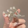 Deer Brooch for Ladies High-end and Elegant Exquisite Sweater Suit Corsage Accessory Fixed Clothes,Anti-glare Buckle