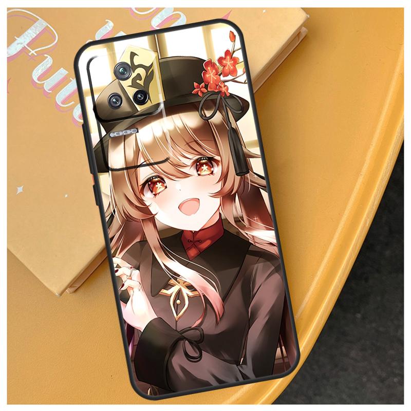 Genshin Impact Zhongli Hutao Case For POCO F5 X5 X3 Pro F3 F4 X4 GT M4 M5 Back Cover For Xiaomi 12 Lite 11 13 11T 12T Pro