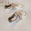 Spring new easy to match sports little white shoes women's tide casual dad shoes two-color lace-up board shoes