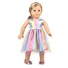 Bambola Americana da 18 Pollici per Bambina Gonna con Paillettes Vestiti Mini Vestito Scintillante Carino per Bambino da 43 cm Neonato, OG, Accessori per Bambole Fai da Te Giocattolo