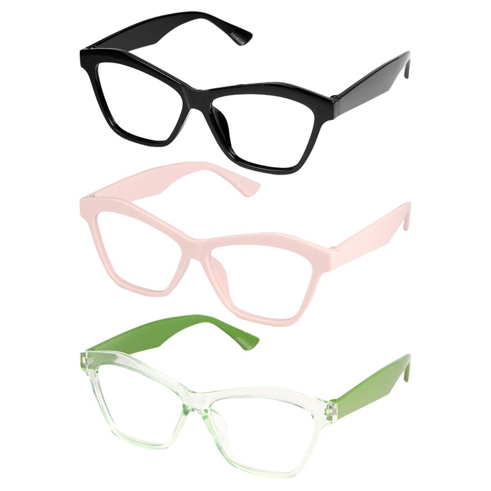 3pcs VOPHA Auto-Focus Reading Glasses Cat-Eye Reading Glasses for Presbyopia with Blue Light Filter & HD Lenses
