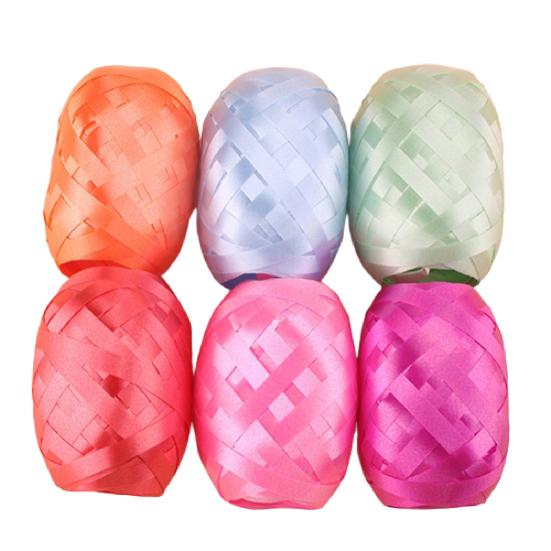 

6Pcs/Lot Balloon Ribbon Mixed Color Durable 10m 6 Pack Assorted Color Gift Ribbon for Birthday