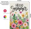 CROWNED BEAUTY Summer Garden Flag Tropical Flowers 12x18 Inch Double Sided Small Yellow Floral Seasonal Holiday Decoration f