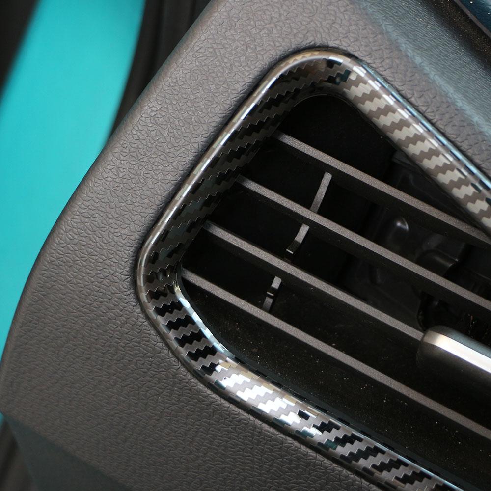 2pcs ABS Car Dashboard Air Outlet Vent Trim Frame Cover Stickers for VW ID.3 ID3 2022 2023 2024 2025 LHD Styling Accessories