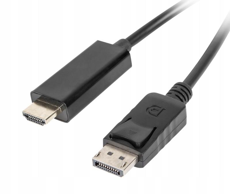 Kabel adapter Lanberg DisplayPort (M) V1.1 - HDMI (M) 1m czarny