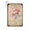 Vintage Flowers Rose Picture Metal Plaque Tin Signs Plate Wall Decor Art Iron Posters Man Cave Bar Club Garden Decoration Poster