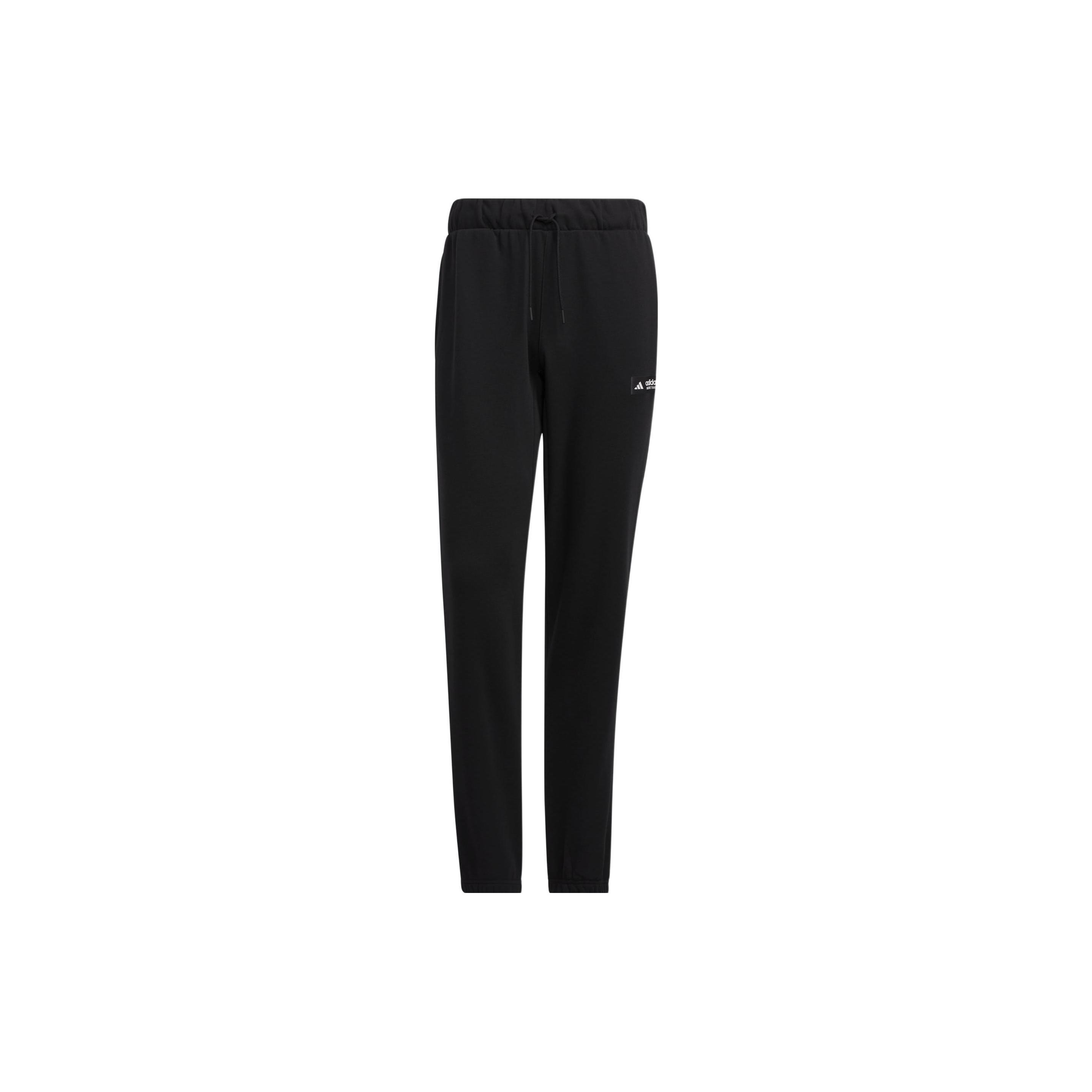 Мужские вязаные спортивные штаны Adidas Черные с умеренной манжетой HY2764 L