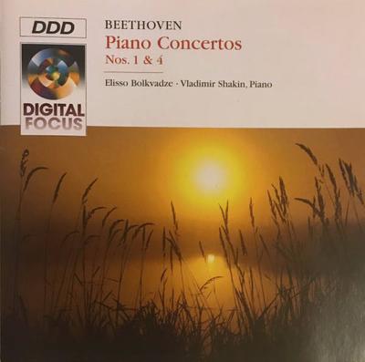 CD BEETHOVEN - BEETHOVEN - PIANO CONCERTOS 1 AND 4 QK66723 Digital Focus 1994 Europe Classical Used