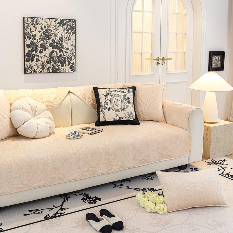 

Диванная подушка Four Seasons Универсальная диванная подушка Кристалл Бархатный нескользящий чехол для дивана Полотенце 70*70cm