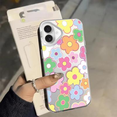 Case for iPhone 17 Pro Max 13 Pro 12 15 Plus XR 14 XS 16 Air 11 Back Phone Cover Shell Flower