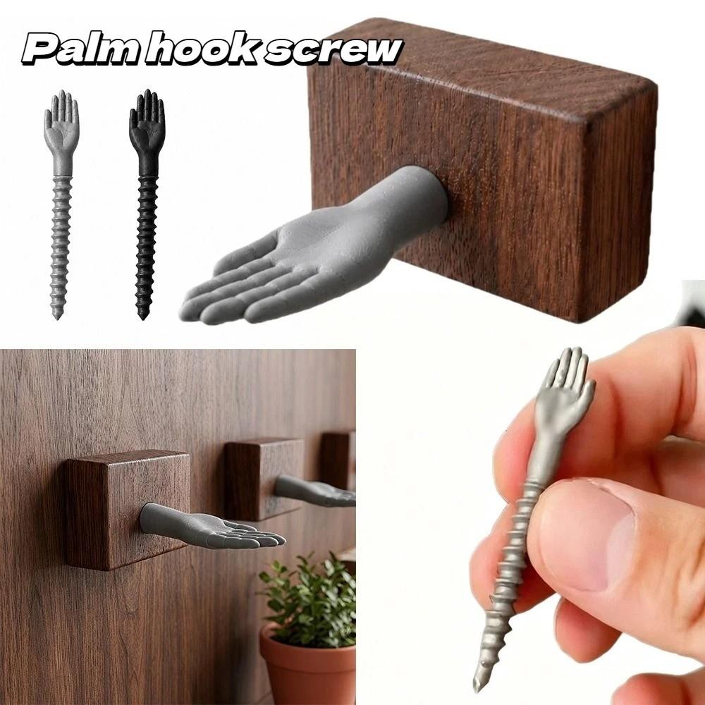 3D-gedruckter Handform-Schraubhaken Realistischer Wandhalter Schlüsselhalter Einzigartiger Schlüsselaufhänger Eingangsbereich