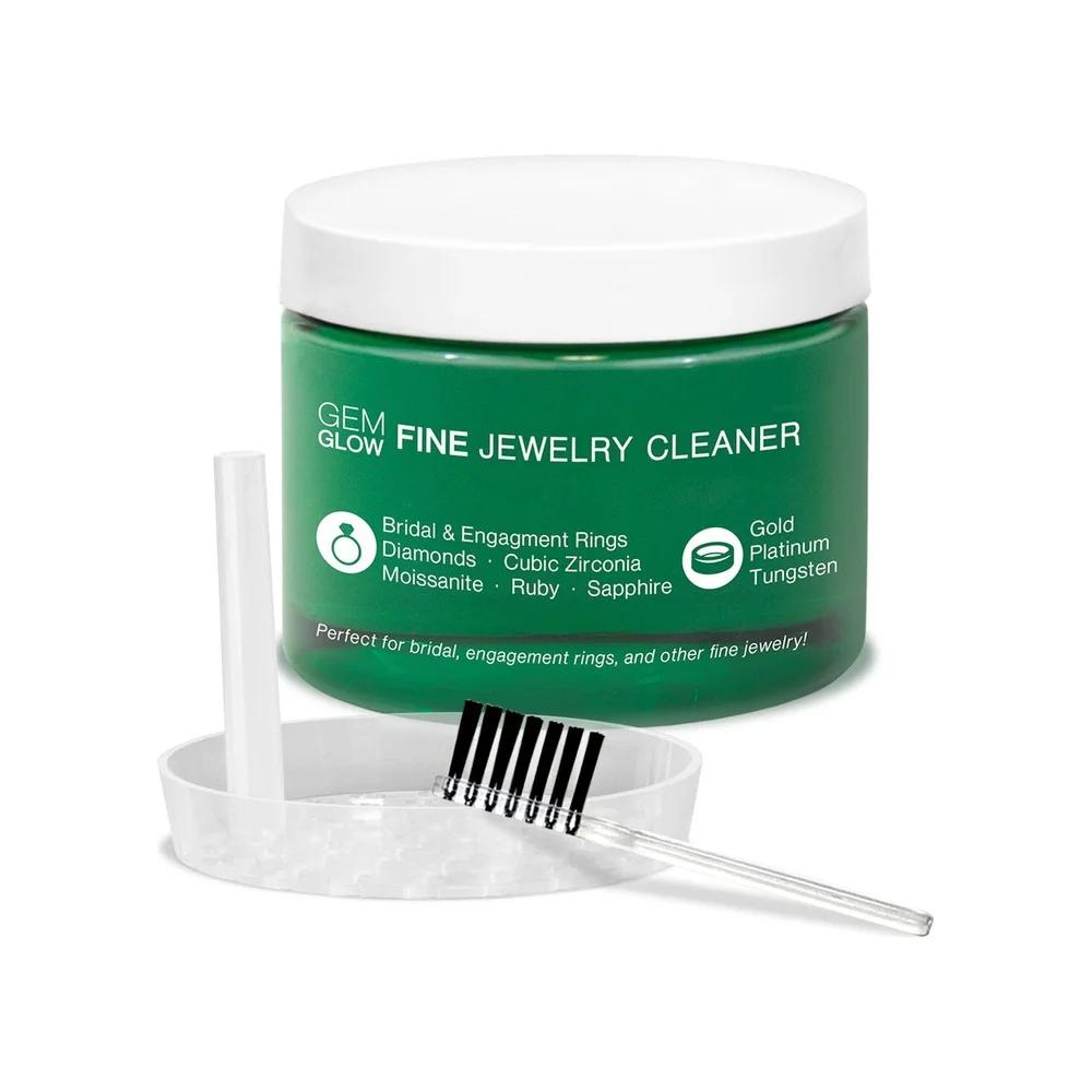 Jewelry Cleaning Kit Fine Delicate Jewelry Care System with Polishing Cloth Dipping Basket Touch-Up Brush Safe Daily Use