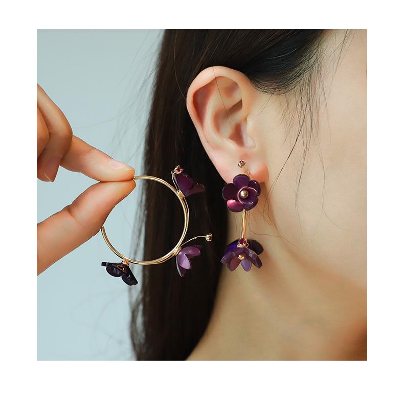 Kenjie Acrylic Flower Spring Necklace & Versatile Earrings Set for Women - Trendy Original Design