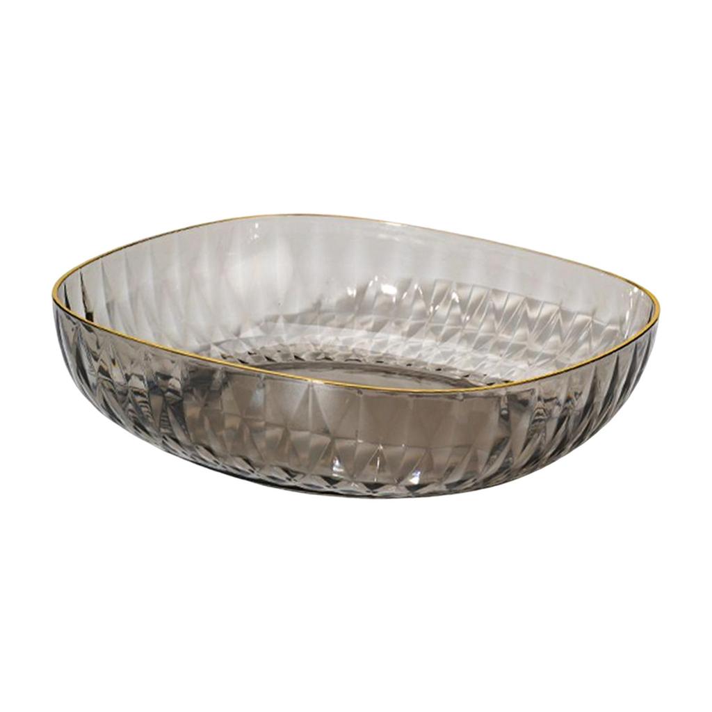 Food Storage Tray Kitchen Organizer Dessert Plate Decorative for Restaurant Party , Grey