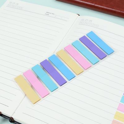 Yue De 40 Morandi-Farben Transparente Haftnotiz-Register - Mehrfarbige PET-Indexmarkierer