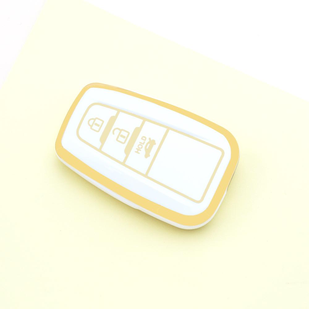 3 Buttons TPU Car Remote Shell Fob Holder Key Case Cover for Toyota Prius Camry Corolla Avalon CHR RAV4 Land Cruiser Prado Accessories