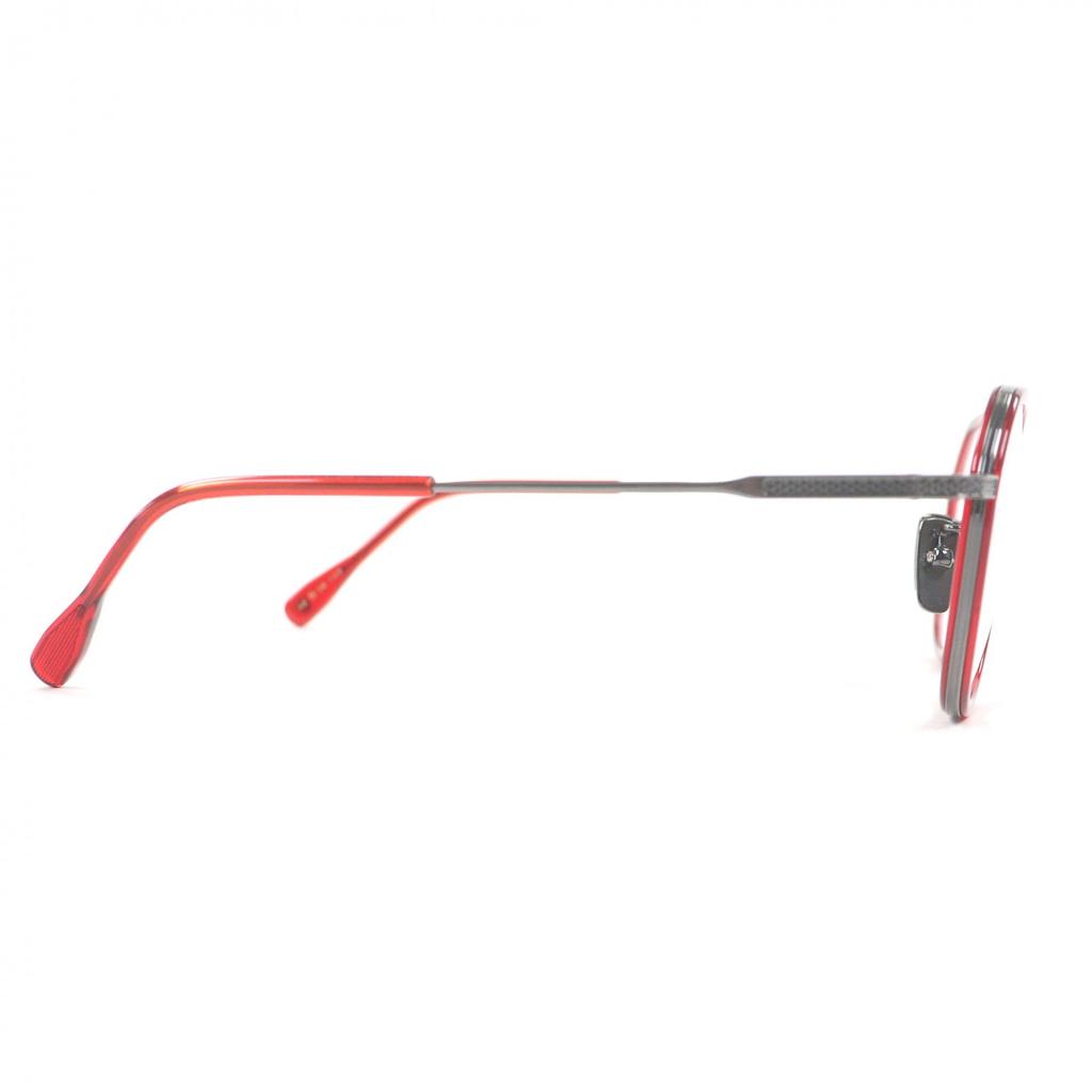 Pristine DITA Glasses AVIATIA-FOUR Clear Red Mens DTX453-A-03 Used
