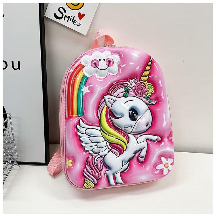 

Children s school bag backpack cute cartoon fashion backpack hard shell 3D kindergarten school bag