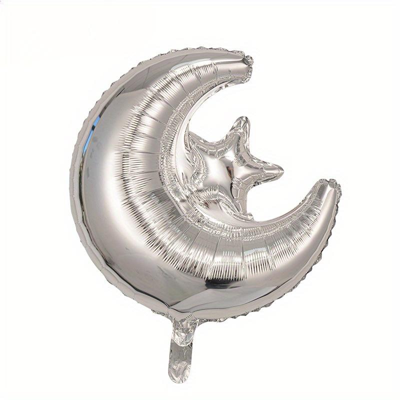 4pcs 22 inch Star Moon Integrated  Party Balloon,Designed for Ramadan Decoration,Decorated with Connected Star Moon Balloons