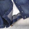 Jachetă de denim vintage de primăvară și toamnă Topuri de talie înaltă pentru femei, lungime mijlocie, largi, mai mari