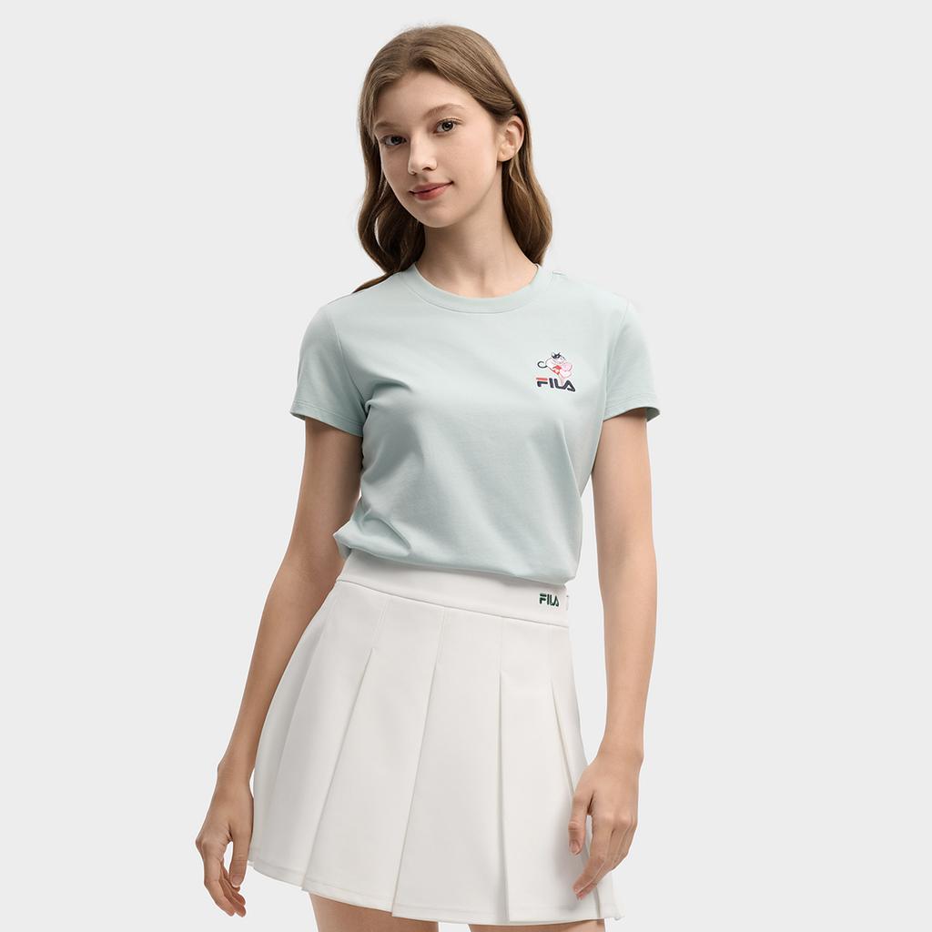 Fila Original Surf Balloon T Classic Simple Embroidered Logo Cat Retro Sports Casual Versatile Comfortable Short Sleeve T-Shirt F51W619101FLG