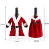 2/1Pcs Creative Christmas Wine Bottle Set Golden Velvet Dress Santa Claus Wine Bottle Cover Xmas New Year Dinner Table Decors