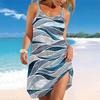 Women's Beach Dress Mini Dress Print Casual Modern Dress Sleeveless Loose Fit Outdoor Daily Summer