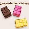 Chocolate Shaped Fidget Slider Keychain Cute Colorful Stress Relief Toy Smooth Surface for Kids School Bag Pendant Gifts
