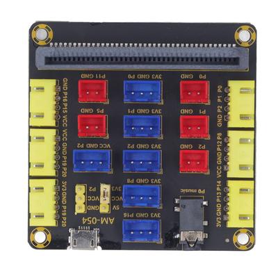 Für Microbit B Typ Erweiterungsplatine Professionelle Micro USB Stromversorgung 3,5 mm Tonerweiterung