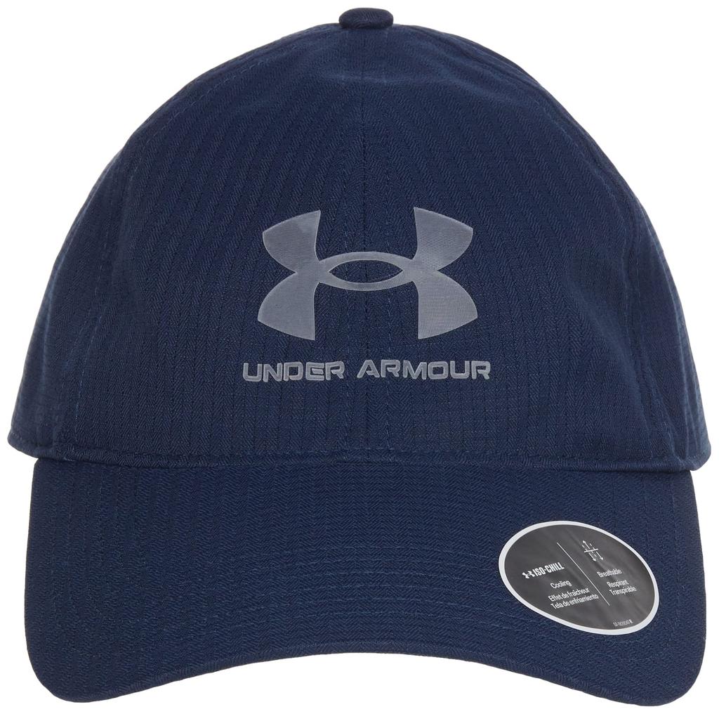 Under Armor Armorvent Adjustable Academy Blue One Size Fits Most Men's Hat, (408)/Pitch Gray,