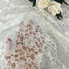 Polyester Jacquard Mesh Lace Fabric for Clothing, Tablecloths & Curtains